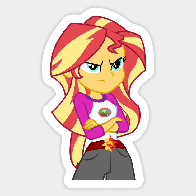 Sunset Shimmer is suspicious Sticker by CloudyGlow